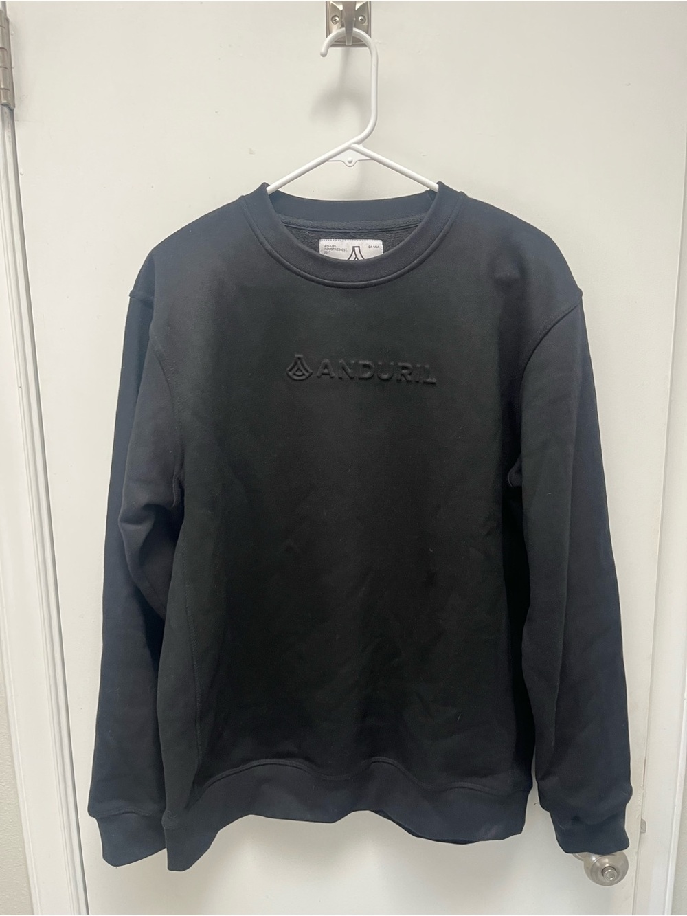Anduril Black Crewneck Sweater